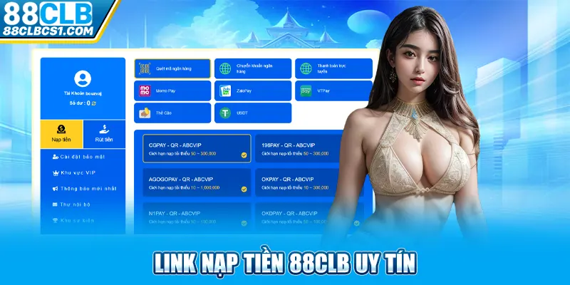 Link nạp tiền 88CLB uy tín