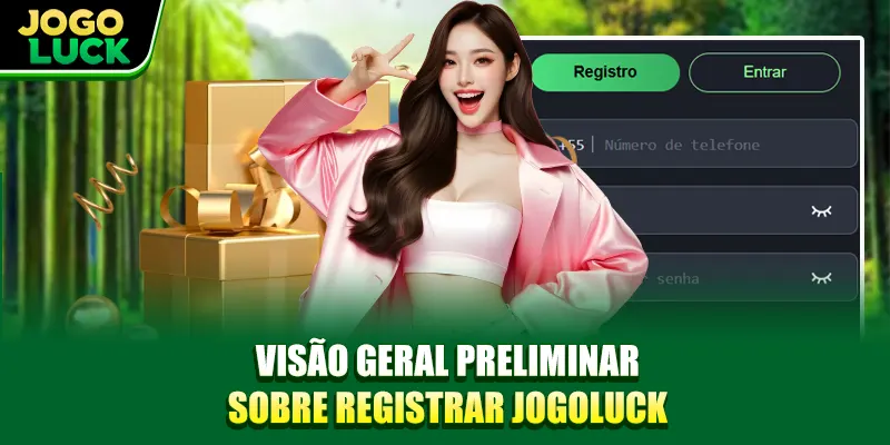 Visão geral preliminar sobre registrar JOGOLUCK